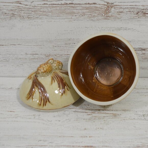 Ceramic Pinecone Jar Canister - Picture 3 of 4